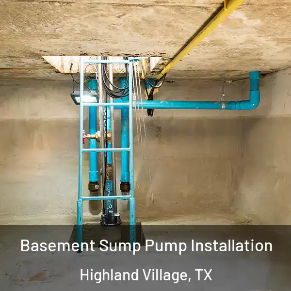  Basement Sump Pump Installation Highland Village, TX