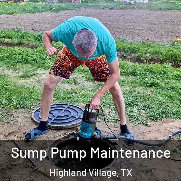  Sump Pump Maintenance Highland Village, TX